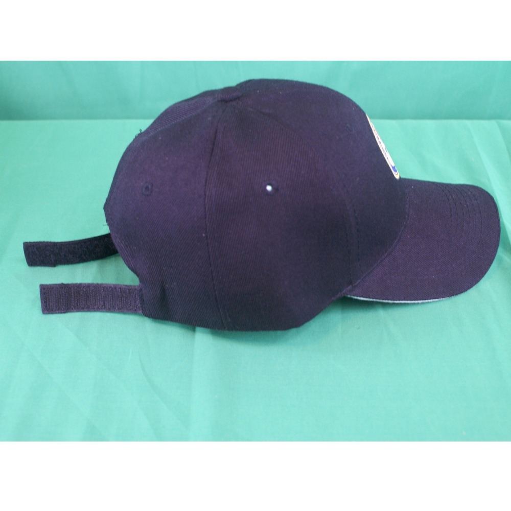 Department of Justice DOJ Seal Baseball Cap Black Adjustable Hat White Trim - Picture 3 of 8